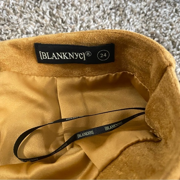 Blank NYC Gold Mini Skirt Size 24 - Picture 3 of 8